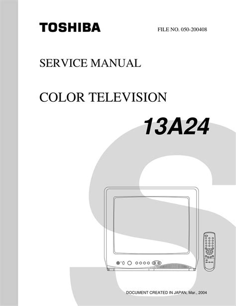 Toshiba 13A24 Manual pdf manual